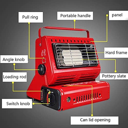 Camping Stove with Heater Butane Camping Stove with Tent Heater Portable Heater Black, Multicolor